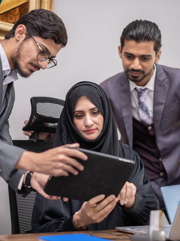 Emirates Way Delivery Services PRO Team checking Visa Updates