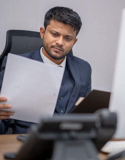 Emirates Way Delivery Services Accounts Team Member while Rechecking account details